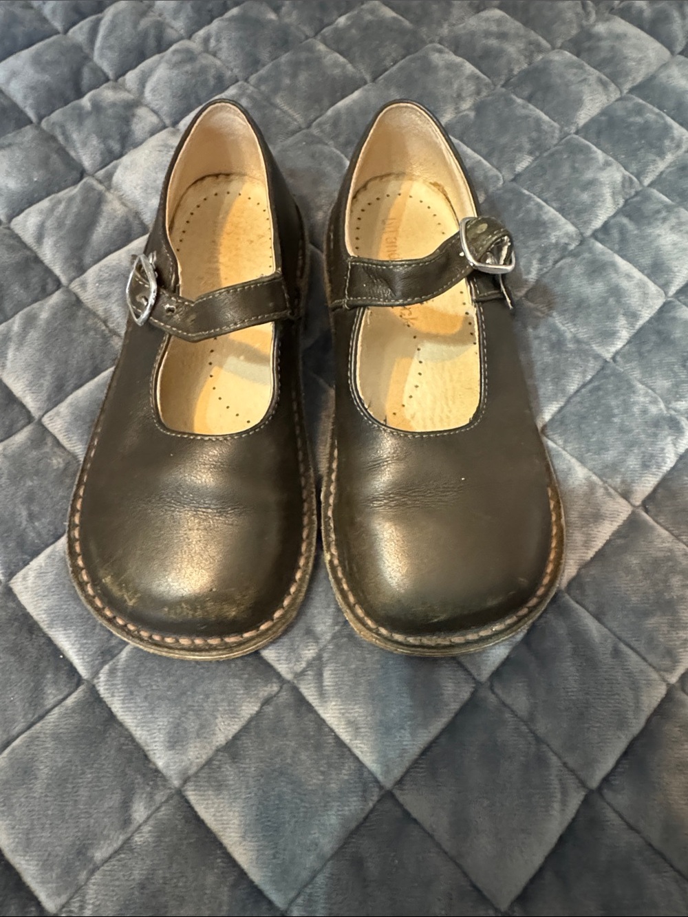 Bu and the duck Kids Classic Mary Jane brown Leather Shoes